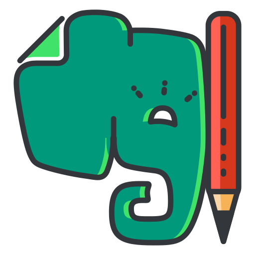 Evernote, internet, network, online, social media, communication icon